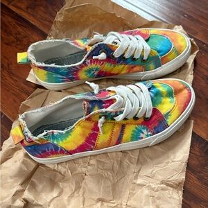 Altar'd State Vibrant Tie-Dye Sneakers